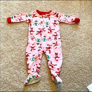 Babygirl fleece sleeper 12 months